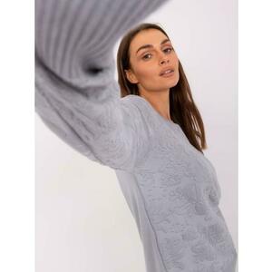 Női hosszú ujjú pulóver ABNER szürke kép