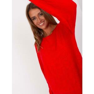 Női hosszú ujjú pulóver ARRA piros kép