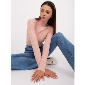 Női garbó pulóver CHUNN világos rózsaszín kép