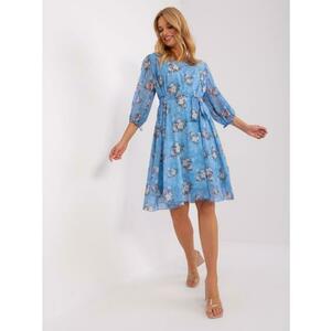 Női oversize virágmintás ruha ANKEL kék kép