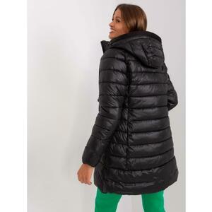 Női téli steppelt kabát zsebekkel REYM fekete kép