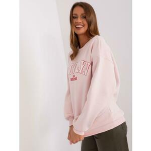 Női oversize pulóver UANGE világos rózsaszín kép