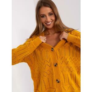 Női OUNTI mustárszínű gyapjúkeverék pulóver kép