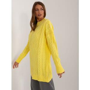 Női kockás pulóver STOIG sárga kép