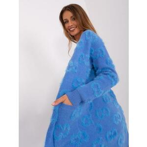 Női pulóver mintával CAHUMA kék kép
