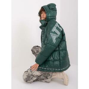 Női téli steppelt kabát AIM sötétzöld kép