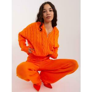 Női kapucnis pulóver szett MILA narancssárga kép