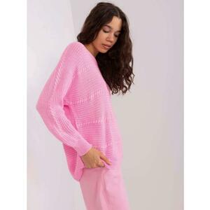 Női laza szabású pulóver FIRA rózsaszín kép