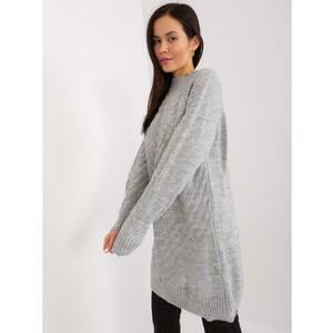 Női oversize bordázott pulóver EES szürke kép