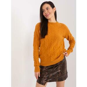 Női viszkóz kockás pulóver YEP mustár kép