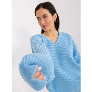 Női túlméretezett pulóver ICEREA világoskék kép