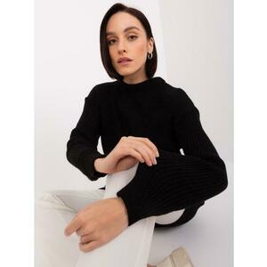 Női hosszú oversize pulóver AIDA fekete kép