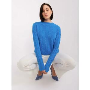 Női viszkózkeverék pulóver ASTA kék kép