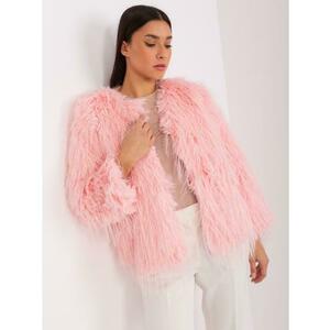 Női gombos kabát ETHAN világos rózsaszín kép