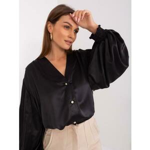 Női ing díszgombokkal VIKIRA fekete kép
