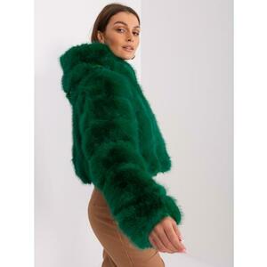 Női műszőrme kabát ANTIA sötétzöld kép