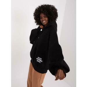 Női oversize kapucnis pulóver DIEGO fekete kép
