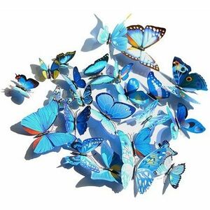 Pillangók falimatrica 12db - Kék KP612 kép