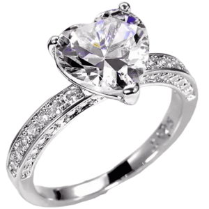 Bridal Heart Gyűrű-Ezüst/52mm KP29060 kép