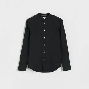Reserved - Slim fit póló álló gallérral - Fekete kép