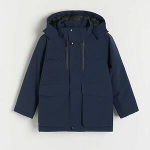 Reserved - Téli dzseki kapucnival - Tengerészkék kép
