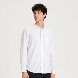 Reserved - Regular fit póló álló gallérral - Fehér kép