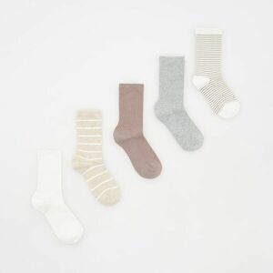Reserved - 5 pár hagyományos zokni - Krém kép