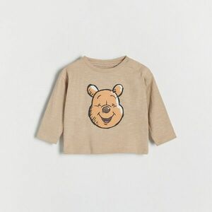 Reserved - Winnie the Pooh-mintás hosszú ujjú póló - Bézs kép