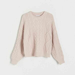 Reserved - Csavart mintás pulóver - Rózsaszín kép