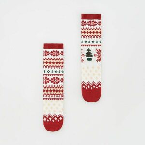 Reserved - Vastag karácsonyi zokni - Piros kép