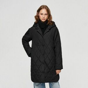 House - Steppelt kabát kapucnival - Fekete kép