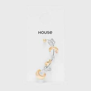 House - 7 pár fülbevaló - Többszínű kép