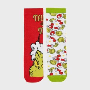 House - 2 pár karácsonyi zokni Grinch - Többszínű kép