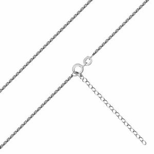 925 Ezüst nyaklánc - spirálisan sűrűn összekapcsolt fényes láncszemekből, rugós gyűrűzárral. kép
