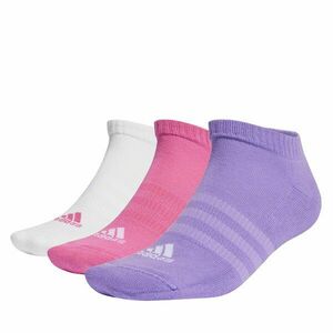 Unisex bokazokni adidas Cushioned Low-Cut Socks 3 Pairs IC1335 preloved fuchsia/white/violet fusion kép