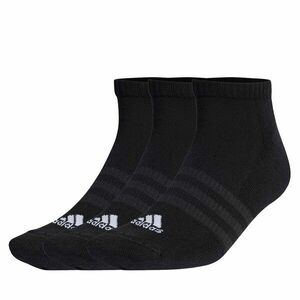 Unisex bokazokni adidas Cushioned Low-Cut Socks 3 Pairs IC1332 black/white kép