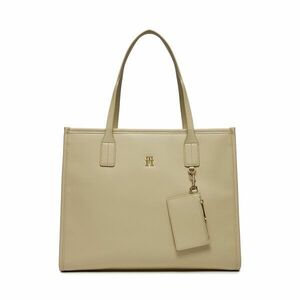 Táska Tommy Hilfiger Th City Tote AW0AW15690 White Clay AES kép