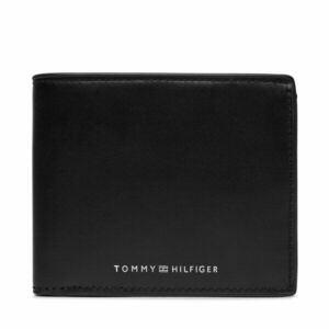 Nagyméretű férfi pénztárca Tommy Hilfiger Th Spw Leather Cc And Coin AM0AM11871 Black BDS kép