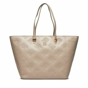 Táska Tommy Hilfiger Th Refined Tote Mono AW0AW15726 Smooth Taupe PKB kép