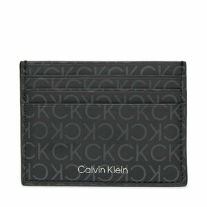 Bankkártya tartó Calvin Klein Rubberized Cardholder 6Cc K50K511256 Uv Mono Black 0GL kép