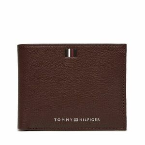 Nagyméretű férfi pénztárca Tommy Hilfiger Th Central Mini Cc Wallet AM0AM11854 Dark Chestnut GT8 kép