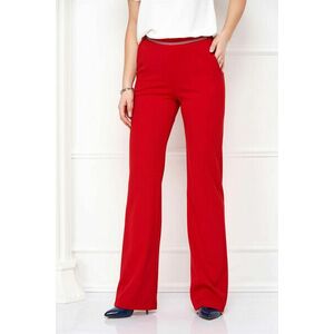 Piros hosszú krepp bővülő zsebes nadrág - StarShinerS kép