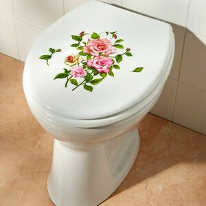 2 db rózsás WC matrica kép
