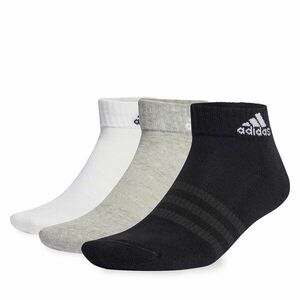 Rövid unisex zoknik adidas Cushioned Sportswear Ankle Socks 6 Pairs IC1292 medium grey heather/white/black kép