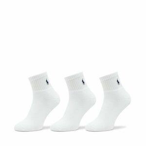3 pár hosszú szárú férfi zokni Polo Ralph Lauren 449655220003 White kép