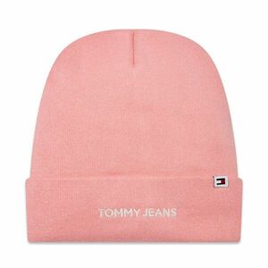 Sapka Tommy Jeans Tjw Linear Logo Beanie AW0AW15843 Ballet Pink THA kép