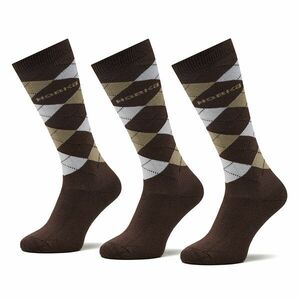 3 pár uniszex hosszú szárú zokni Horka Riding Socks 145450 Ch Dk.Brown/Beige kép