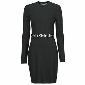 Rövid ruhák Calvin Klein Jeans LOGO ELASTIC MILANO LS DRESS kép