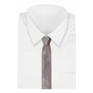 Karamell színű mintás nyakkendő Alties kép