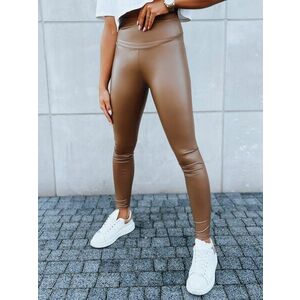 Dstreet Női viaszos hatású barna leggings Edit kép